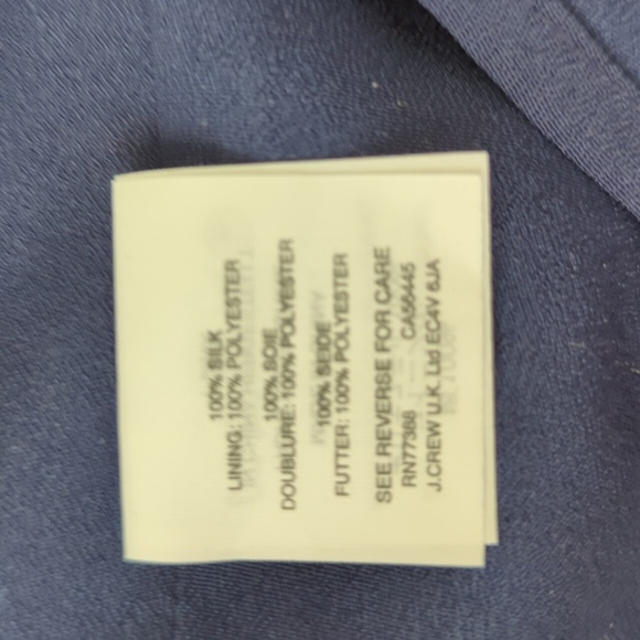 J. Crew Navy Mini Dress 100% Silk - Picture 10 of 11